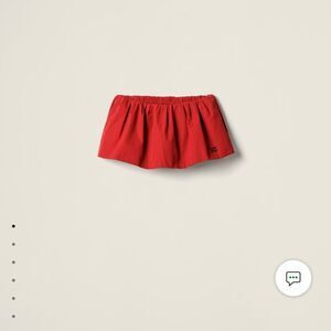 miu miu poplin skirt